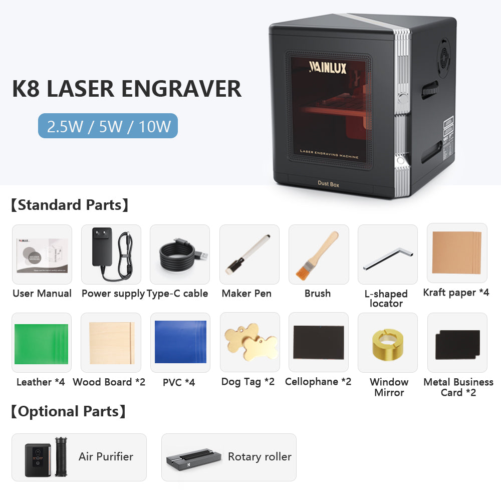 WAINLUX K8 Mini-Lasergravurmaschine