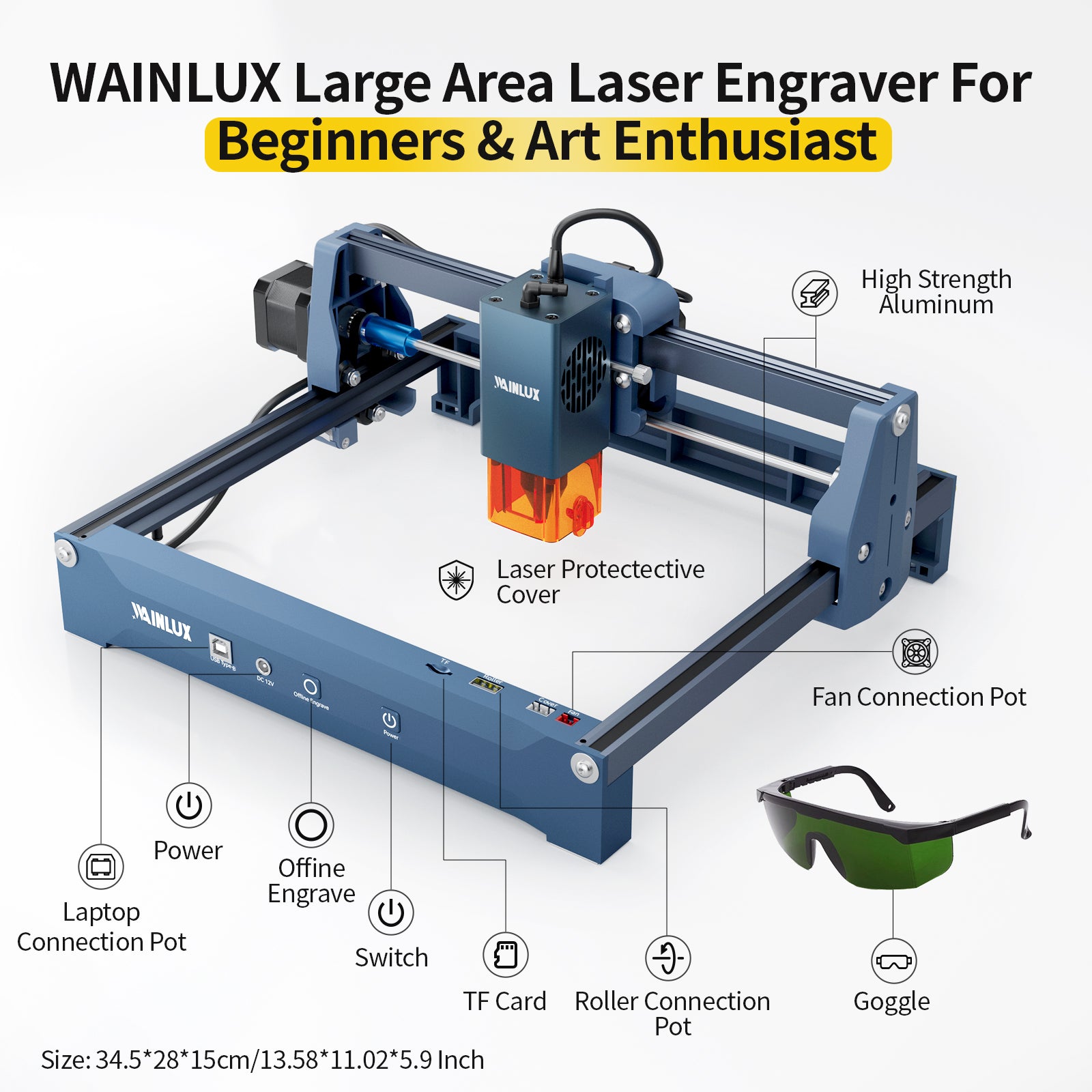 WAINLUX X2 Laser Engraver Machine