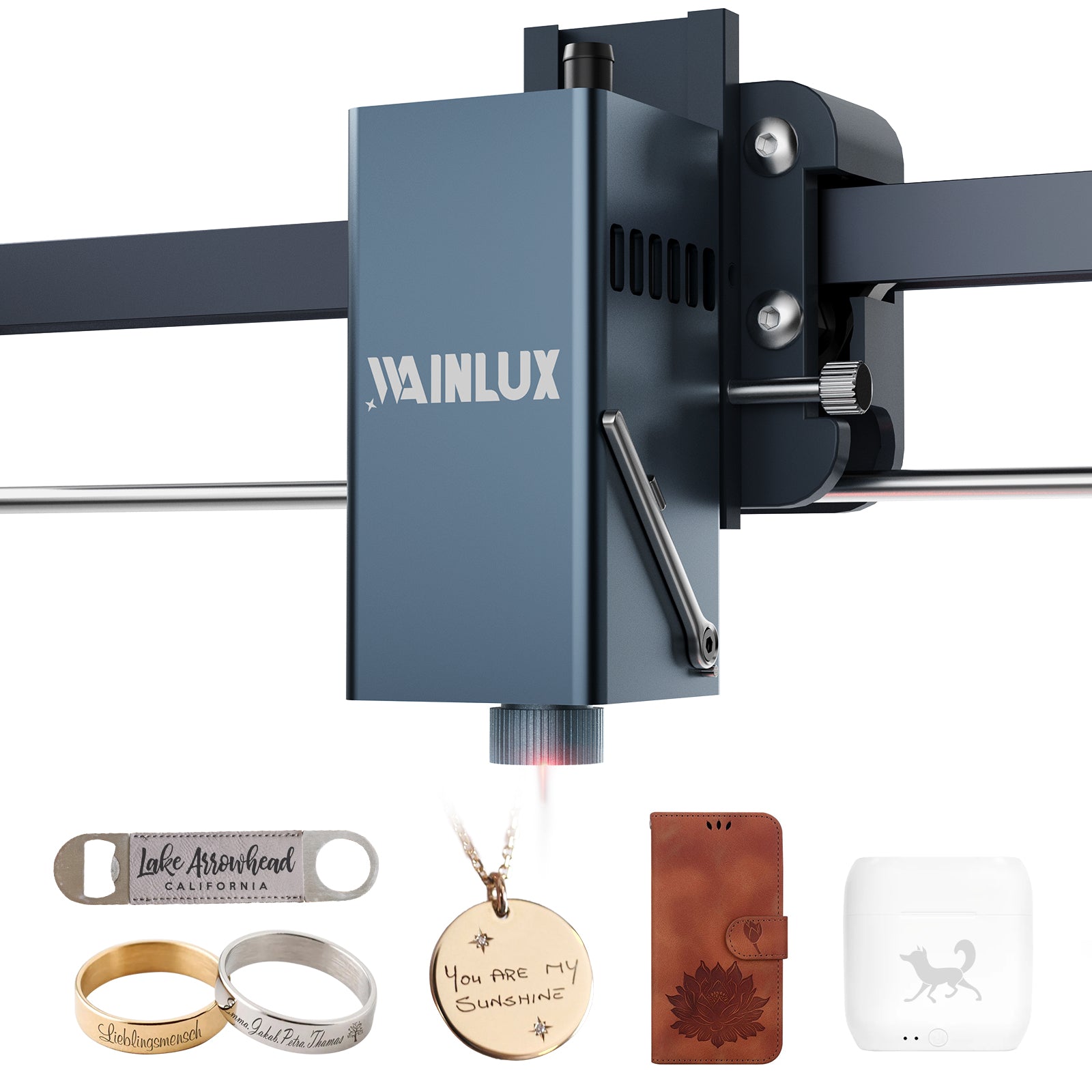 WAINLUX ミニ空気清浄機 低ノイズ ホコリ除去寿命可視化 交換